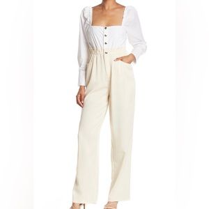 WEWOREWHAT Long Sleeve Shirt Jumpsuit Size Large